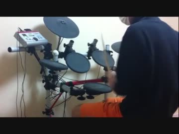 ポケモン初代トレーナー戦にドラムをつけてみた。