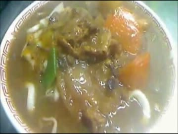 貧困ブラック会社勤めの男子がカレーうどんを作ってみた【しゃちょー】