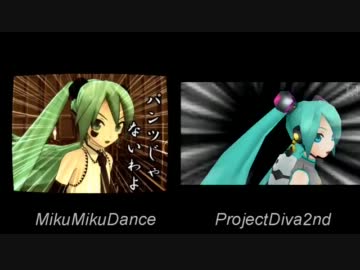 【比較】パンダヒーロー【フリーダムな方】【MMD・Diva2nd】