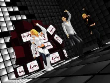【MMD】白黒大天使＆書記官でポーカーフェイス【エルシャダイ】