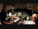 飛行機の台所とパイロットのお食事