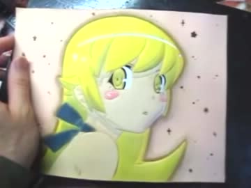 レザーカービングで忍野忍バッグを作ってみた～染色&エンボス加工編～