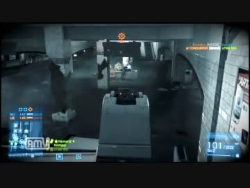 Xbox360 BF3　枯れた声で実況プレイ〜マジカル☆軽機関銃QB　後編～