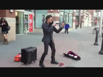 一人で自らの演奏をループさせ多彩な音を奏でてみた【ストリート】