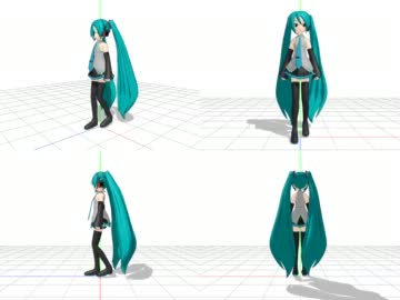 【MMD】10分以内で歩きモーションを作ってみた