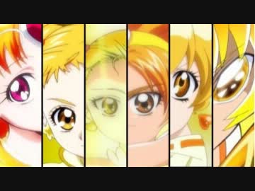 【キュアピース登場記念MAD】歴代黄色メンバーによる"YELLOW YELLOW HAPPY"