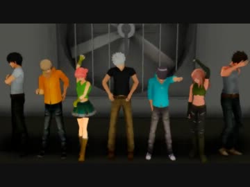 【ＭＭＤ銀魂】７人で踊ってみた【Daft Punk】
