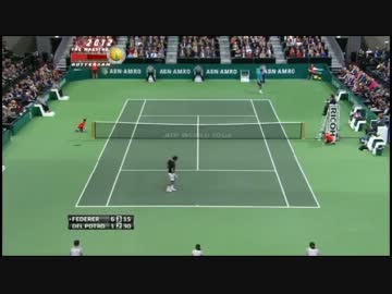 ATP 2012 ロッテルダム　フェデラー　ｖｓ　デルポトロ