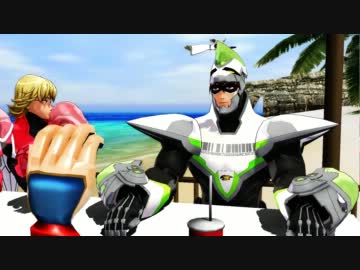 【ＭＭＤ】ビーチでむっちゃ眠いおじさん