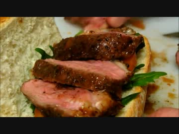 はちみつ醤油の鴨サンド