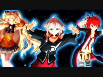 【MMD】Vocaloid3の3人でgalaxias!【IA,SeeU,CUL】