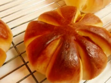 【ホームベーカリー】かぼちゃパン作ってみた