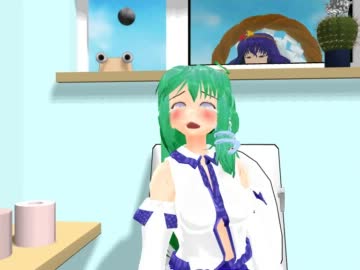 早苗さんが便秘のようです【東方MMD】