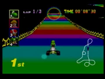 マリオカート64　３人協力実況プレイ　コントローラー回しプレイ　その4