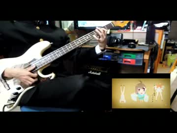 偽物語OP阿良良月火 白金ディスコ 弾いてみた【ベース】