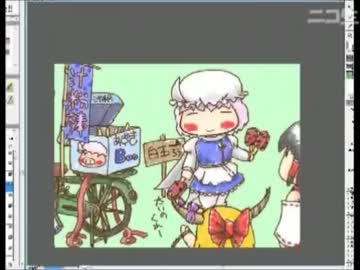 よすどんお絵かきＲ　東方　料理本時々モゲ