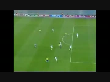 速過ぎて見えない　アドリアーノのミドルシュート