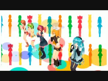 [MMD-PV]ガンバランスdeダンス[Vocaloid5人娘]