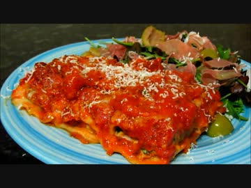 【パスタ】ほうれん草と豚肉のカネロニ