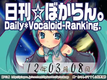 日刊VOCALOIDランキング 2012年3月8日 #1488