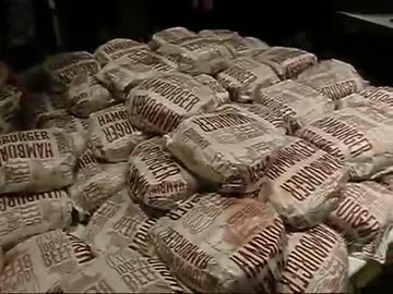 ハンバーガー100個食べてみよう