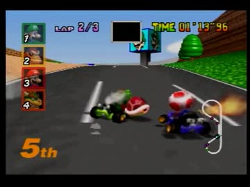マリオカート64　４人協力実況プレイ　回す人数増やしてみました