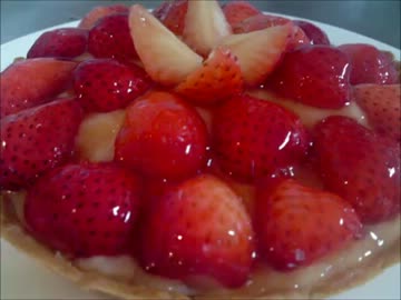 【１か月連続投稿】イチゴカスタードタルト作ってみたよ！【10日目】