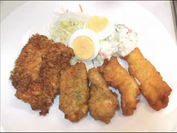 【三種のフリッター】鶏の変わり揚げ【作ってみた】