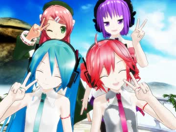 【カバー】ねこみみスイッチ　【ミク＋UTAU3人娘】
