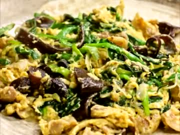 ニラ玉♪　～ふわトロ玉子で！～