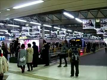 【東日本大震災追悼】東急東横線　渋谷駅　黙祷
