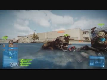 【BF3】 2chナイフ＆スモーク縛り部屋 【分隊デスマッチ】