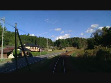 【前面展望】岩村駅前後【明知鉄道②】