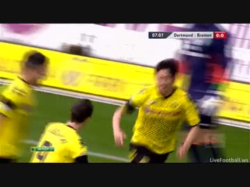 香川真司 ブレーメン戦で先制ゴール