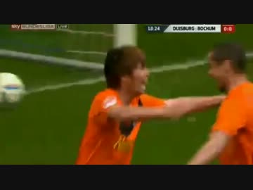 乾貴士　今季7点目の先制弾　デュイスブルク戦