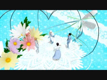 【MMD銀魂】男4人でハッピーシンセサイザ