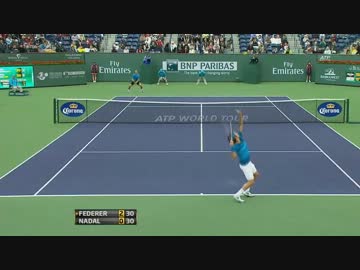 フェデラーvsナダル　インディアンウェルズ2012準決勝