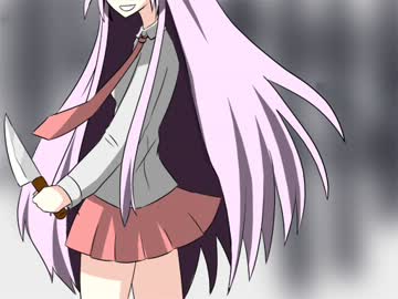 【東方】猫と兎の後ろの正面【手書き】