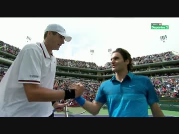 フェデラーvsイスナー　インディアンウェルズ2012決勝