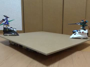 【ダンボール戦機】オーディーンVSフェンリル【ライディングソーサ】