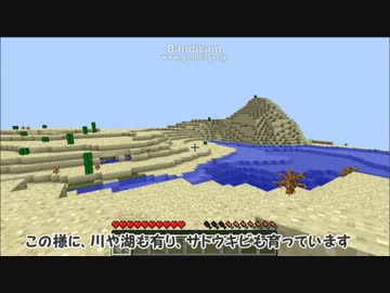 【Minecraft】砂漠で、わやくちゃクラフト！　part1　【ゆっくり木材縛り】