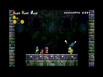三人でスーパーマリオブラザーズ・Wii実況してみる　その２