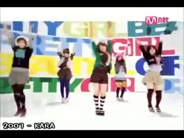 K-Pop Girls Group History Since 1995-2011(あなたの分かるグループは?)