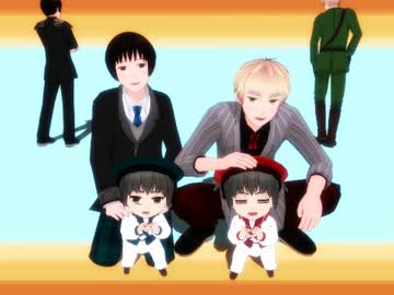 【APヘタリアMMD】島国とミニ祖国sでコトバトラボラト
