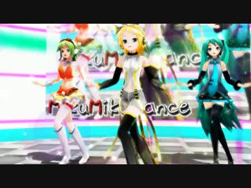 【MMDきゃりーりんぐみく】 PONPONPON 【リン・ミク・グミ】