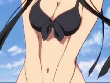 全裸の女の子が幅跳び