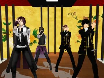 【MMD】JUSTDANCE【銀魂×薄桜鬼】