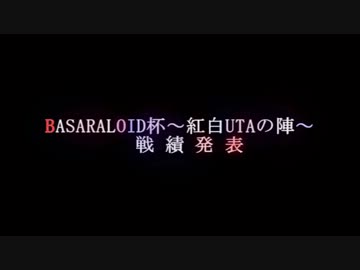 【BASARALOID杯】 紅白UTAの陣 【結果発表】