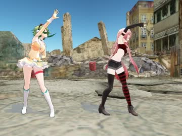 【MMD】ハッピーシンセサイザ【ルカ＆GUMI】