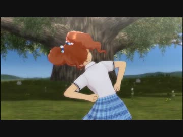 大きな木を目の前にしてどうしても体が動いてしまうやよい